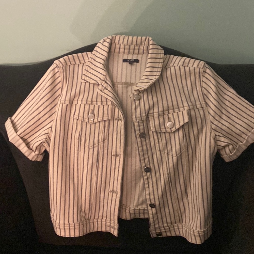 NYDJ short sleeve jean jacket